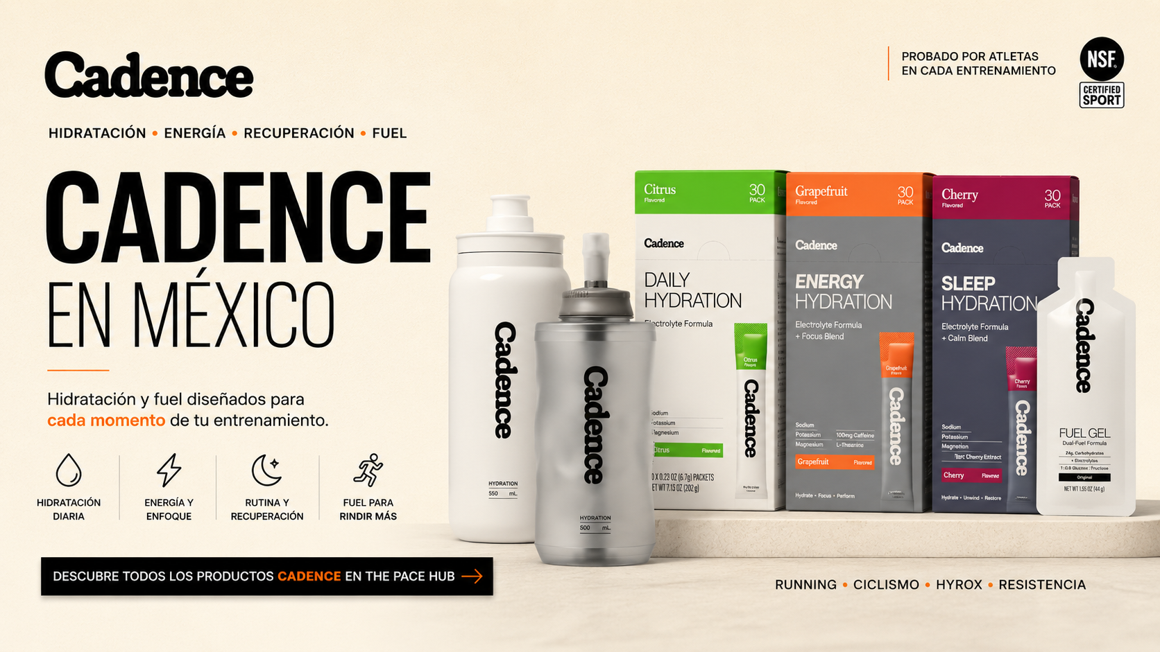 Cadence en México: qué es, productos y cuál elegir para entrenar