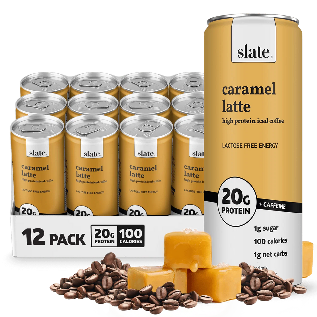 Slate Caramel Latte Protein Iced Coffee 12 Pack