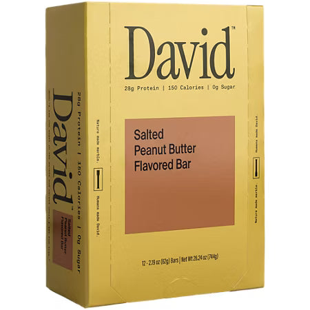 David Protein Bar Salted Peanut Butter – Caja 12 Barras