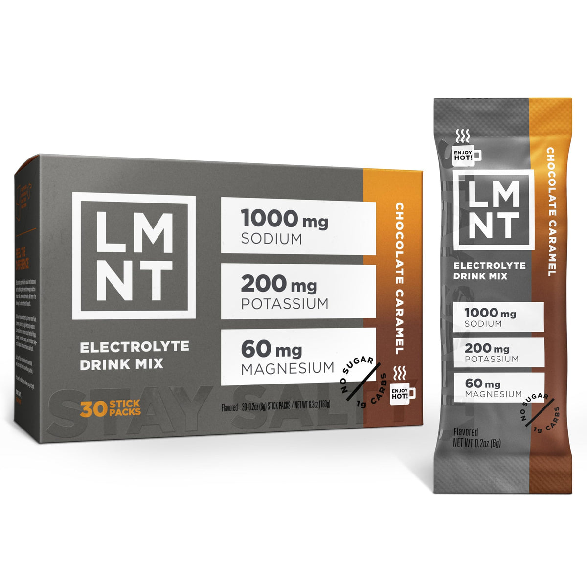 LMNT Chocolate Caramel – 30 Sticks