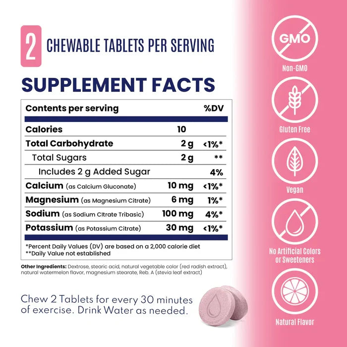SaltStick FastChews Watermelon c/60