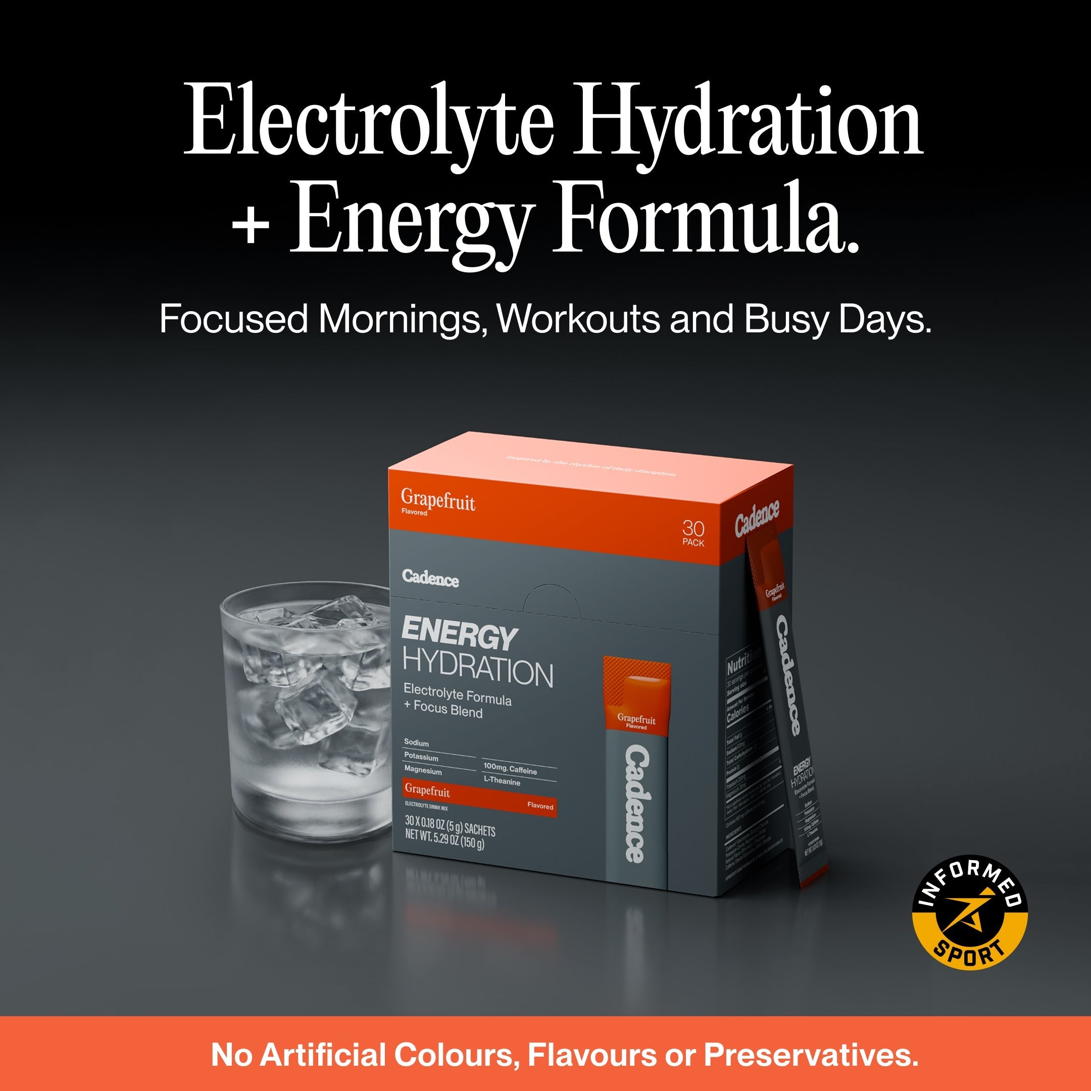 Cadence Energy Hydration – Electrolitos + Cafeína
