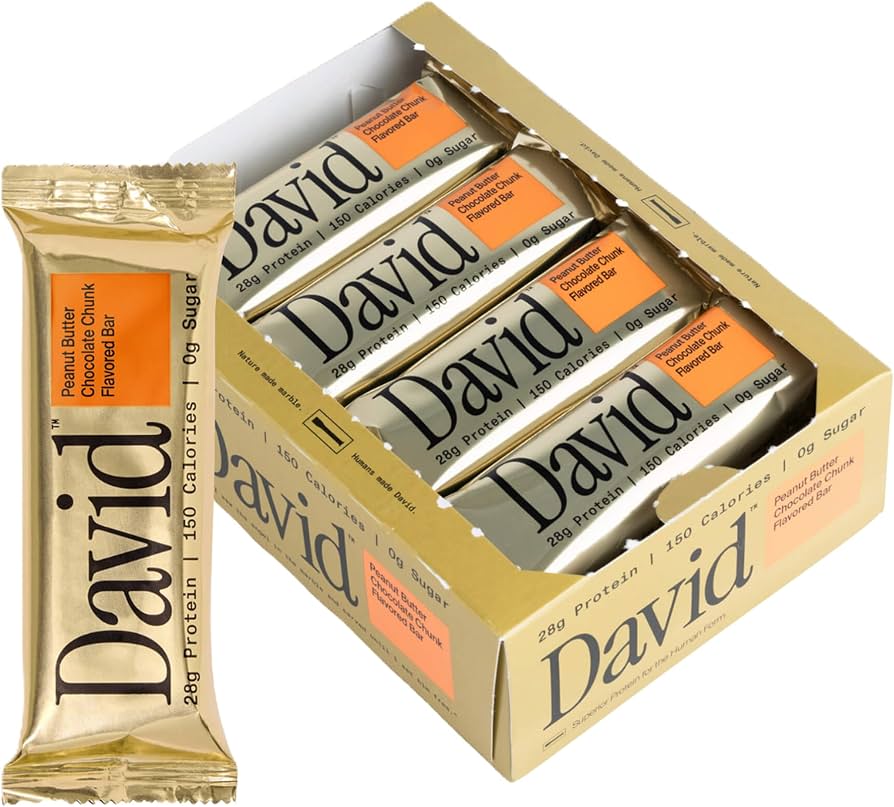 David Protein Gold Peanut Butter Chocolate Chunk – Caja 12 Barras