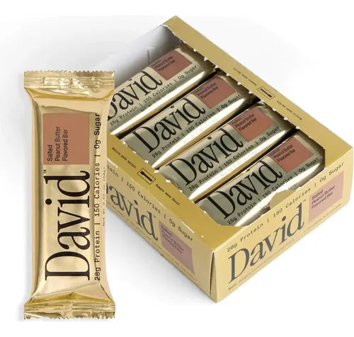David Protein Gold Salted Peanut Butter – Caja 12 Barras