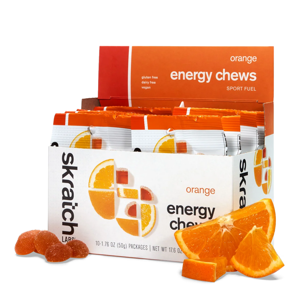 Skratch Labs Energy Chews Orange 50 g — Caja 10 piezas
