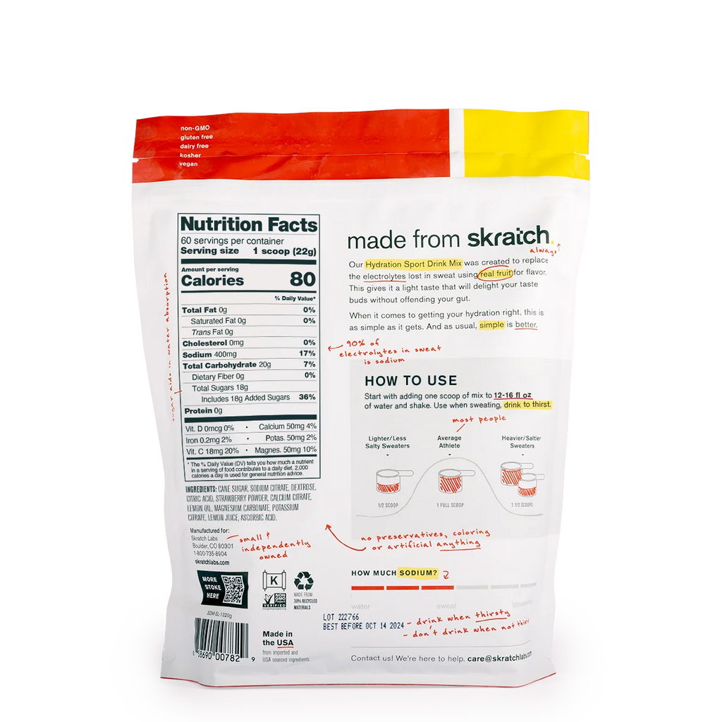 Skratch Labs Hydration Mix Strawberry Lemonade 440gr