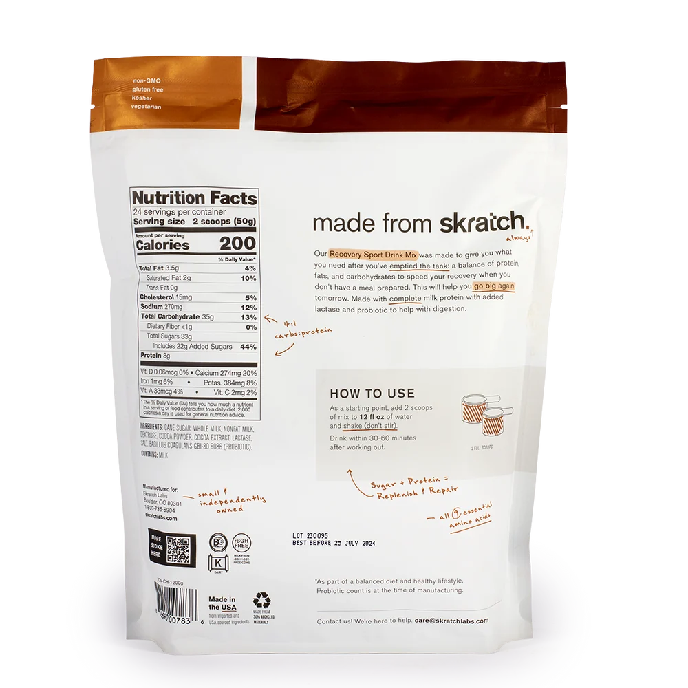 Skratch Labs Recovery Sport Drink Mix Chocolate