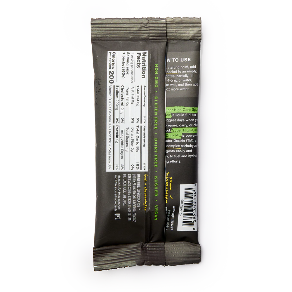 Skratch Labs Super High Carb Sport Drink Mix Lemon Lime 53gr