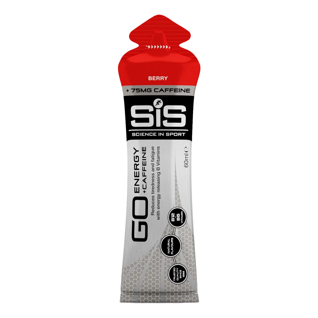 SiS GO Energy + Caffeine Gel Berry – 22 g Carbohidratos